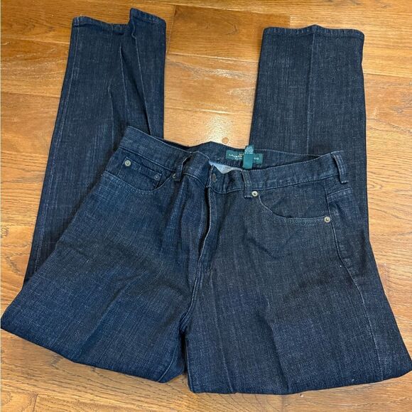 Lauren Ralph Lauren VTG. Charcoal Straight Jeans Classic Denim size 10 - Picture 1 of 8